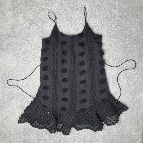 Saints and Secrets Black Sleeveless Mini Dress Womens XS Little Black Dress - Picture 9 of 15